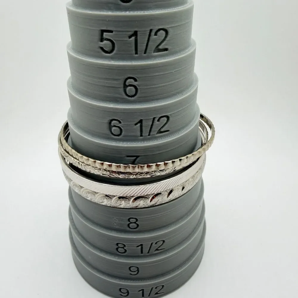 Vintage Monet‎ Silver tone Bangle Bracelet BUNDLE!